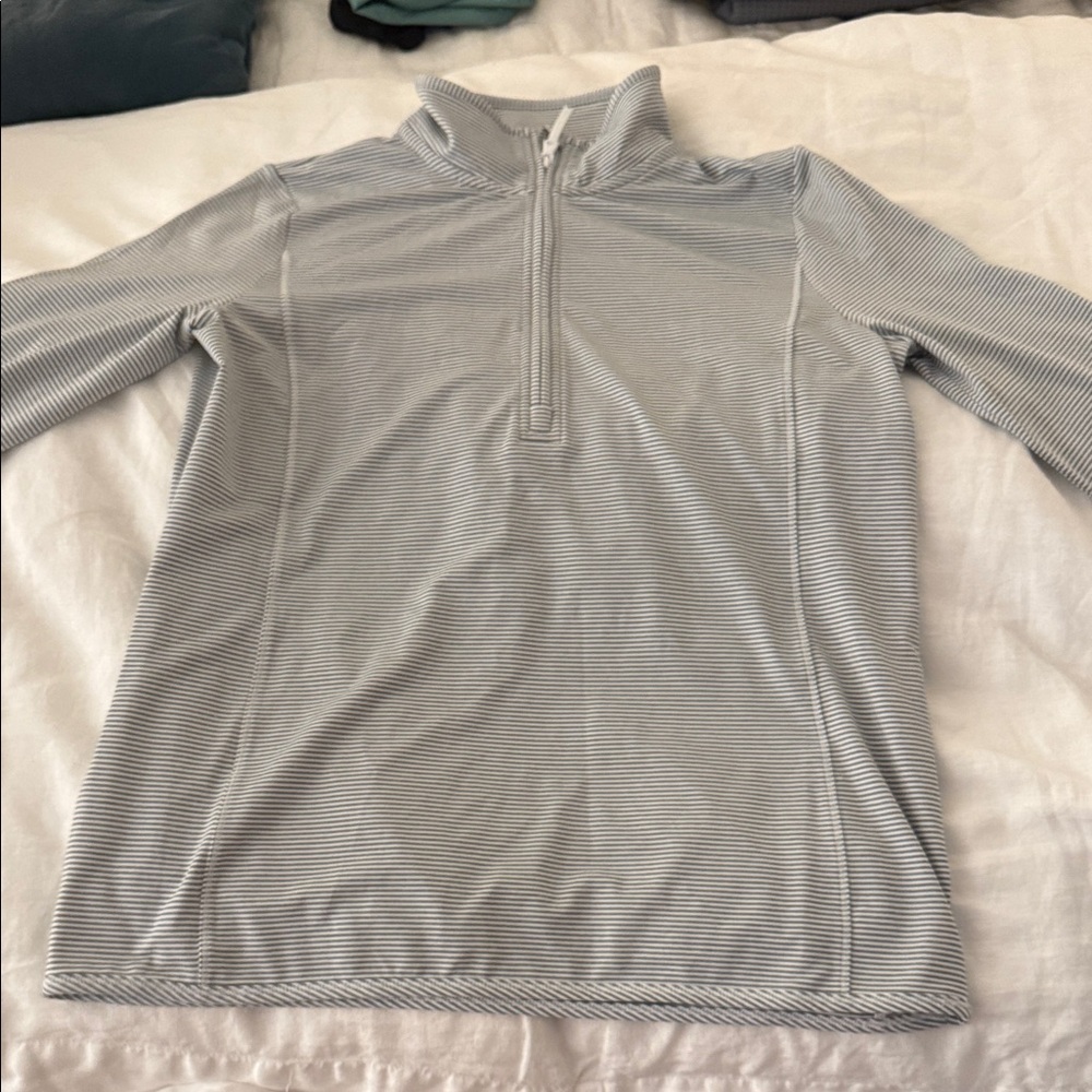 Vineyard Vines Gray Striped Sweatshirt